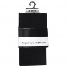 1Pair Pack Super Soft Tights: Black